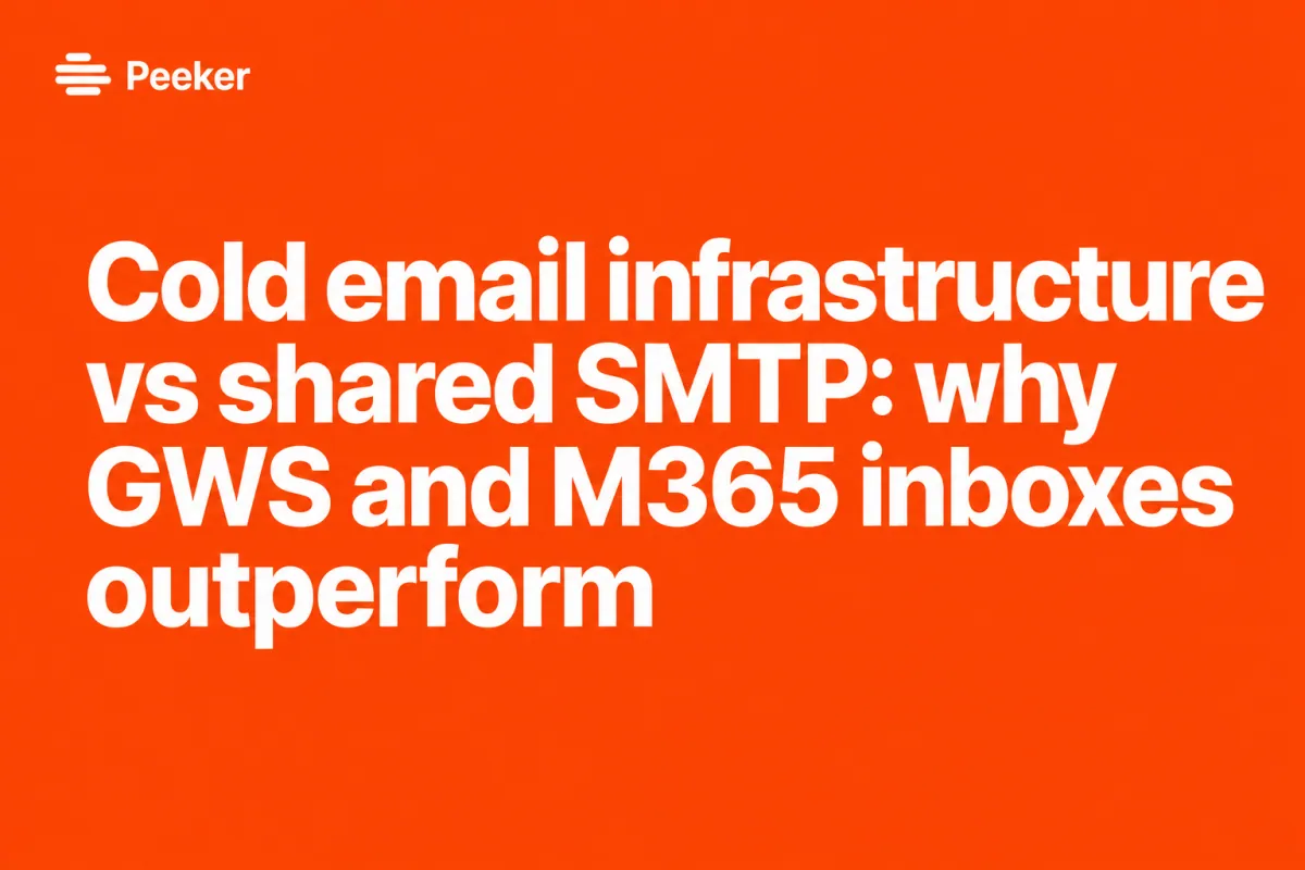 Google Workspace vs SMTP for Cold Email: Which Setup Actually Works?
